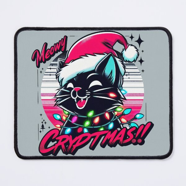 Item preview, Meowy Cryptmas - Black Cat designed and sold by RafaelLima7.