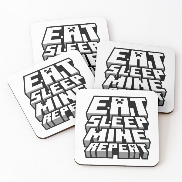 Item preview, Eat Sleep Mine Repeat - Minecraft Gamer Design designed and sold by Kubala Designs.