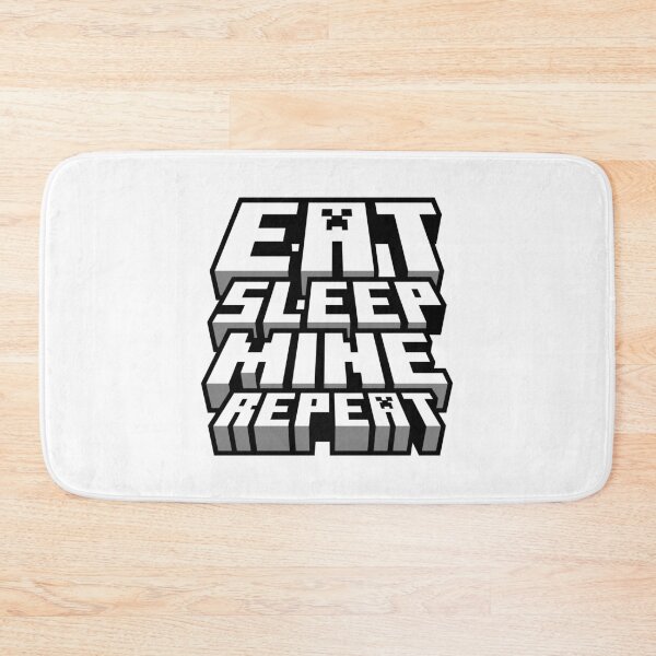 Item preview, Eat Sleep Mine Repeat - Minecraft Gamer Design designed and sold by Kubala Designs.