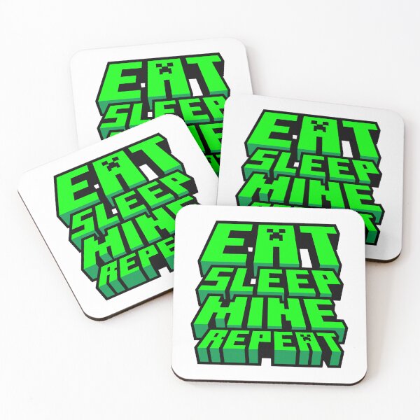 Item preview, Eat Sleep Mine Repeat - Minecraft Gamer Design designed and sold by Kubala Designs.
