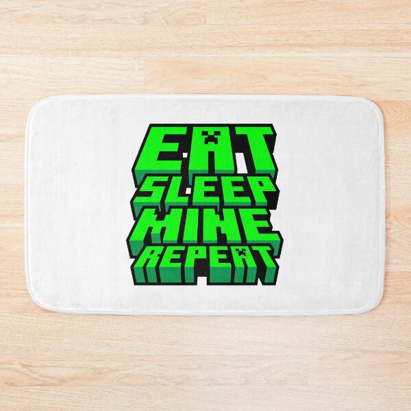 Item preview, Eat Sleep Mine Repeat - Minecraft Gamer Design designed and sold by Kubala Designs.