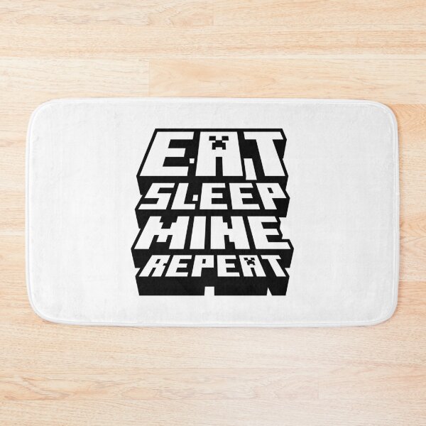Item preview, Eat Sleep Mine Repeat - Minecraft Gamer Design designed and sold by Kubala Designs.