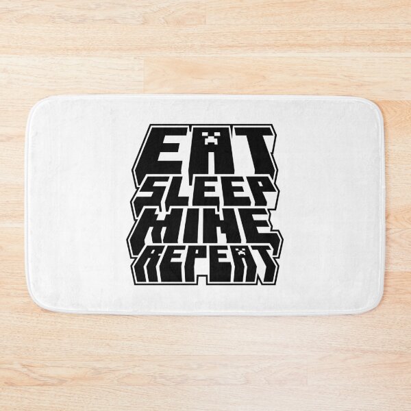 Item preview, Eat Sleep Mine Repeat - Minecraft Gamer Design designed and sold by Kubala Designs.