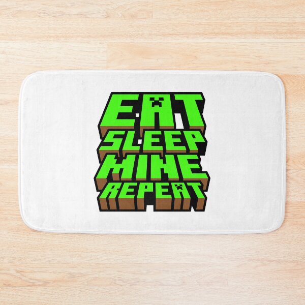 Item preview, Eat Sleep Mine Repeat - Minecraft Gamer Design designed and sold by Kubala Designs.