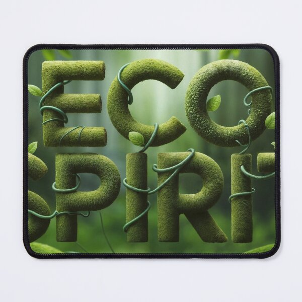 Item preview, eco leaves design with phrase designed and sold by Creative88Art.