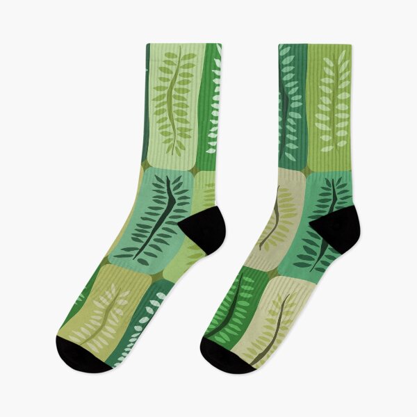 Item preview, Hand Drawn Green Forest Ferns Pattern designed and sold by schorrnuff.