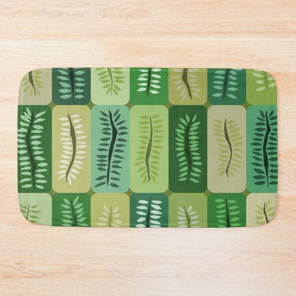 Item preview, Hand Drawn Green Forest Ferns Pattern designed and sold by schorrnuff.