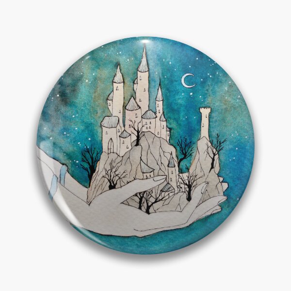 Item preview, Hands holding castle.  designed and sold by María Casas Watercolour Designs.