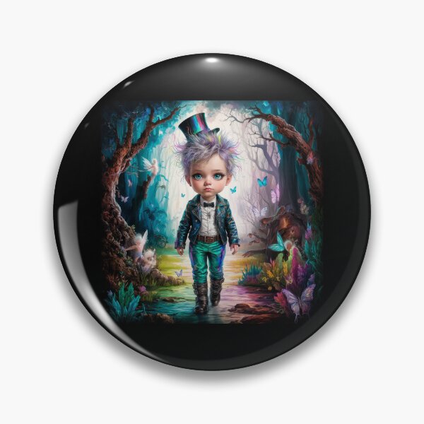 Item preview, Fantasy Kid with Top Hat in Enchanted Forest designed and sold by love3617.