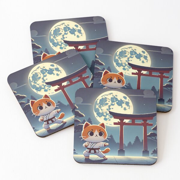 Item preview, Karate Cat at Midnight designed and sold by Rachel Zu.