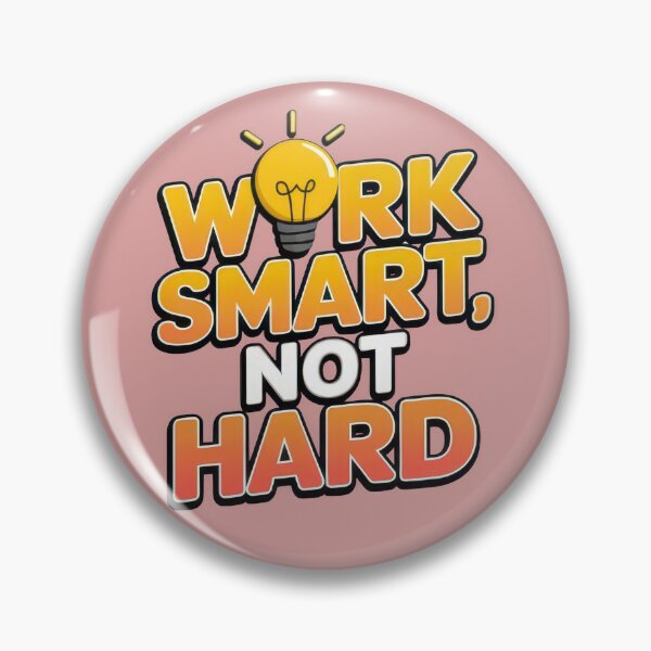 Item preview, "Work Smart, Not Hard – Minimalist Motivational T-Shirt" designed and sold by wtalat123.