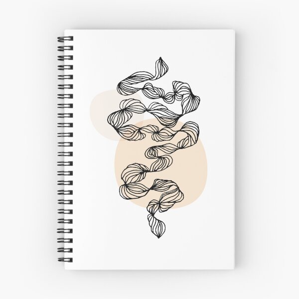 Item preview, Abstract Line Art Waves - Beige designed and sold by LulaLinhDesigns.