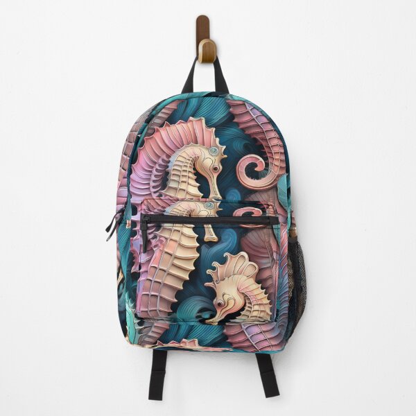 Item preview, Seahorse Serenade: A whimsical pattern featuring seahorses designed and sold by Grang Art Artistic Designs.