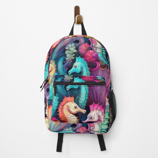 Item preview, Seahorse Splash: A whimsical pattern featuring seahorses designed and sold by Grang Art Artistic Designs.