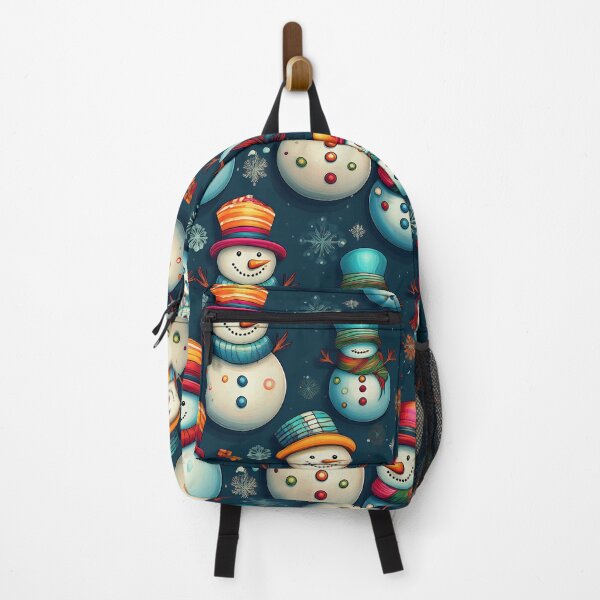Item preview, Hora de cuentos en la nieve: un patrón alegre que presenta muñecos de nieve con grandes sonrisas, rodeados de copos de nieve y escenas invernales. designed and sold by Camel & Quirk.