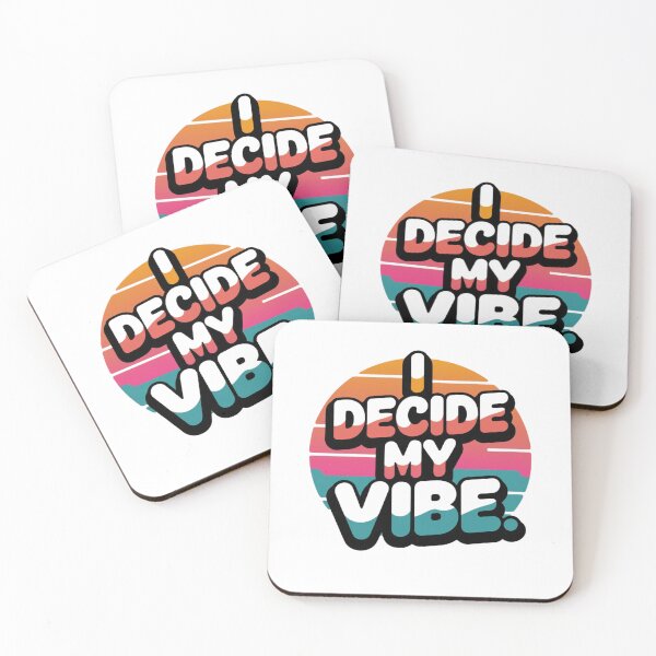 Item preview, retro vintage own vibes quotes i decide my vibe retro own vibes quote for men and women vibes owner designed and sold by LuxeGraphix.