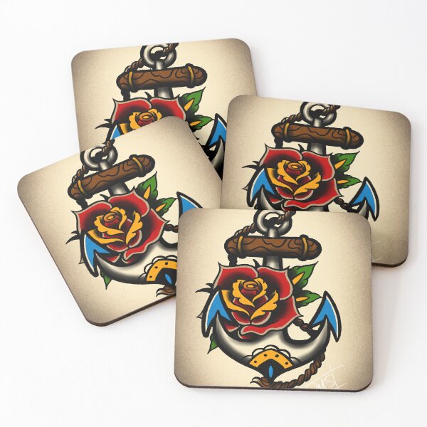 Item preview, American Traditional Rose & Anchor designed and sold by drkmatt3rstudio.