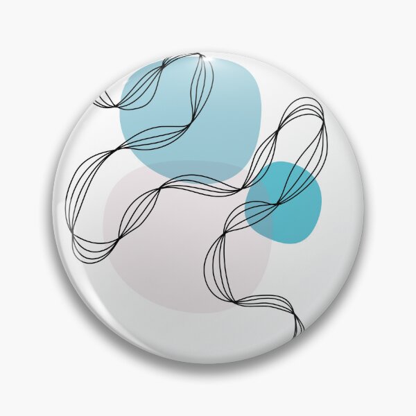 Item preview, Abstract Line Art - Blue designed and sold by LulaLinhDesigns.