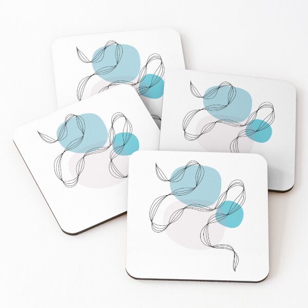 Item preview, Abstract Line Art - Blue designed and sold by LulaLinhDesigns.