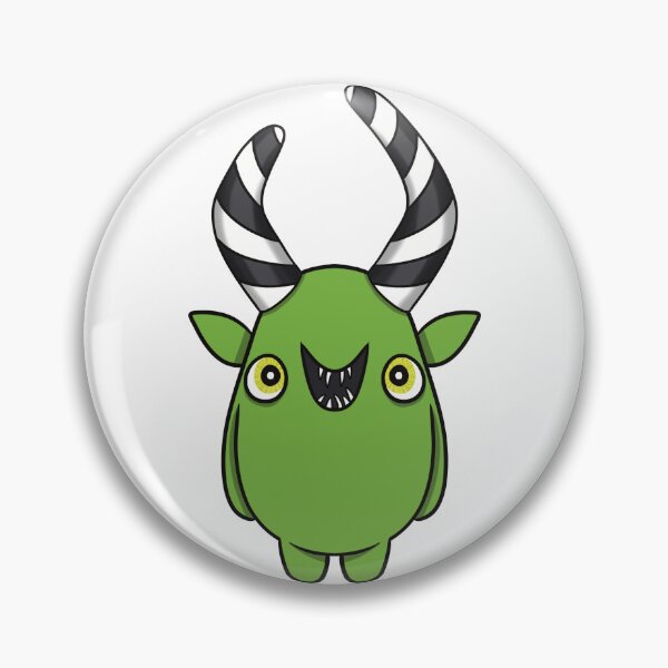 Item preview, Green Horned Monster designed and sold by Wubsys.