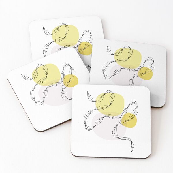 Item preview, Abstract Line Art - Yellow designed and sold by LulaLinhDesigns.