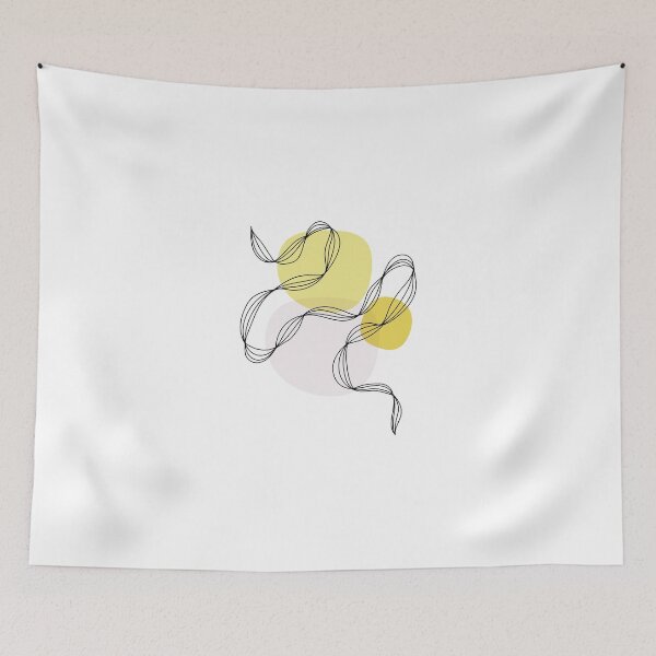 Item preview, Abstract Line Art - Yellow designed and sold by LulaLinhDesigns.