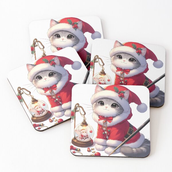 Item preview, The Kitten Who Lit the Christmas Lights Anime Version 2 designed and sold by nocturnastore.