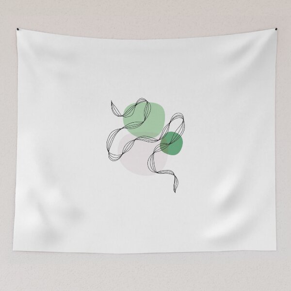 Item preview, Abstract Line Art - Green designed and sold by LulaLinhDesigns.