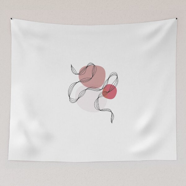 Item preview, Abstract Line Art - Red designed and sold by LulaLinhDesigns.