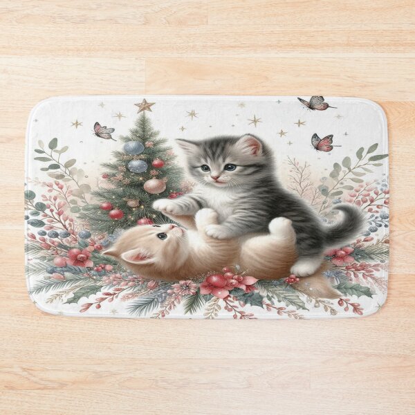 Item preview, Kittens Playful Christmas designed and sold by J-CCreations.