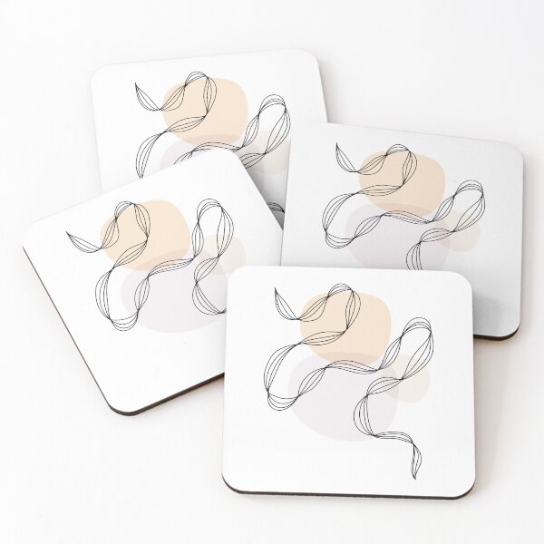Item preview, Abstract Line Art - Beige designed and sold by LulaLinhDesigns.