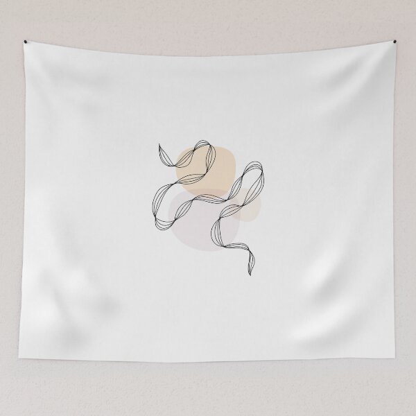 Item preview, Abstract Line Art - Beige designed and sold by LulaLinhDesigns.