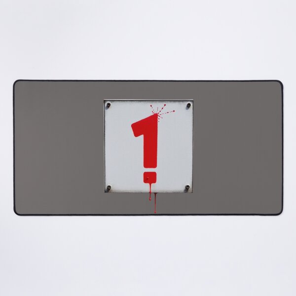Item preview, Bold Red Exclamation Mark with Paint Splatters designed and sold by WILD-WILD-CAT.