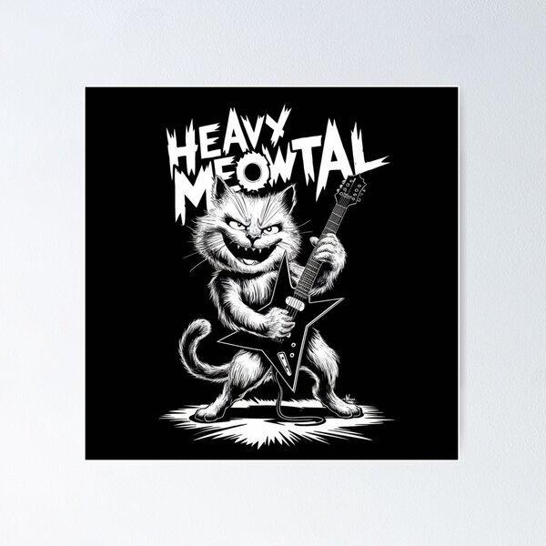 Item preview, Heavy meow cat designed and sold by luna--design.