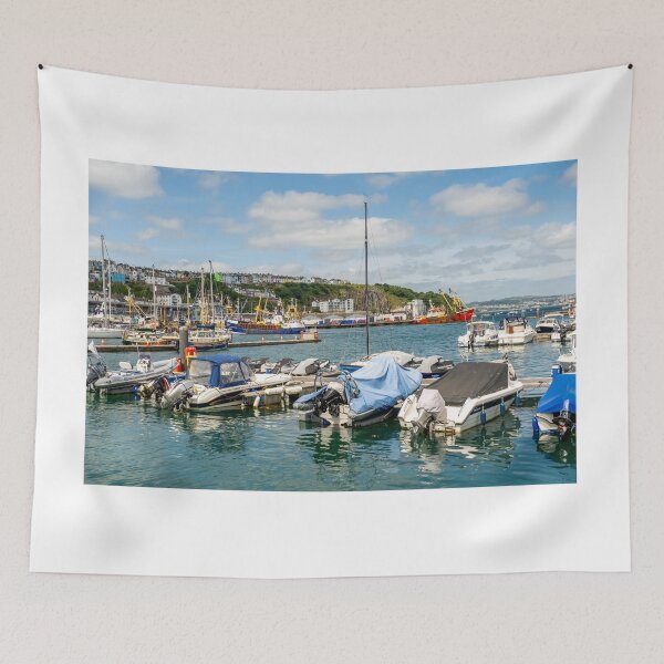 Item preview, Boats moored in Brixham harbour designed and sold by yackers1.