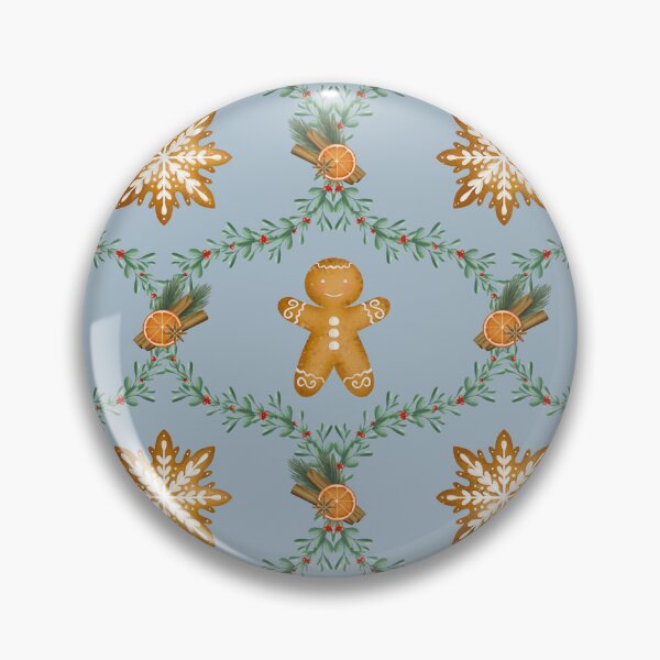 Item preview, Christmas Retro Gingerbreads Pattern designed and sold by EL-Lebedenko.