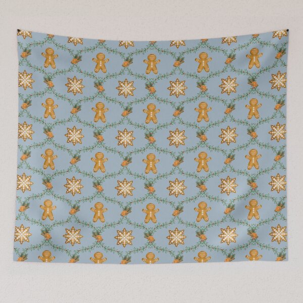 Item preview, Christmas Retro Gingerbreads Pattern designed and sold by EL-Lebedenko.