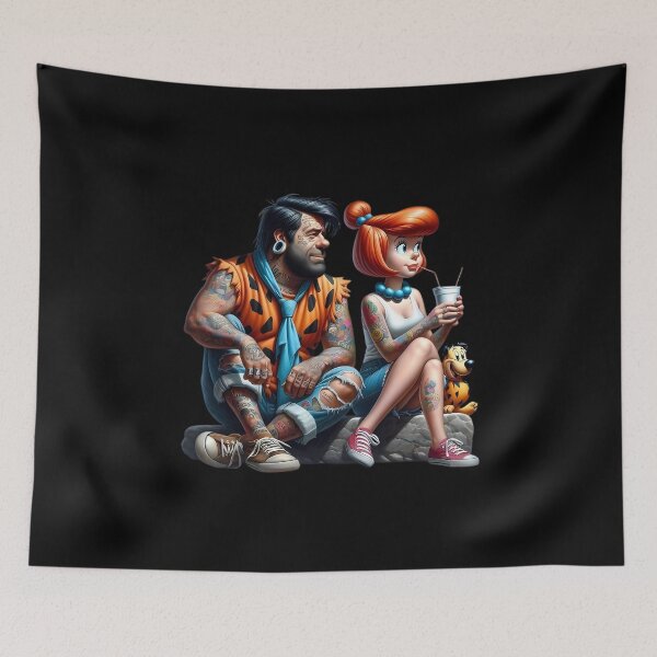 Item preview, Hipster Flintstone family designed and sold by Playful-Monster.