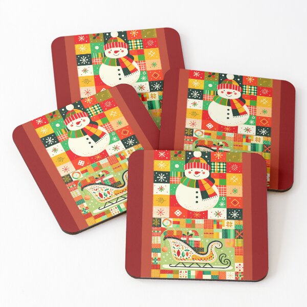 Item preview, CHRISTMAS SLEIGH AND SNOWMAN designed and sold by Tammera.