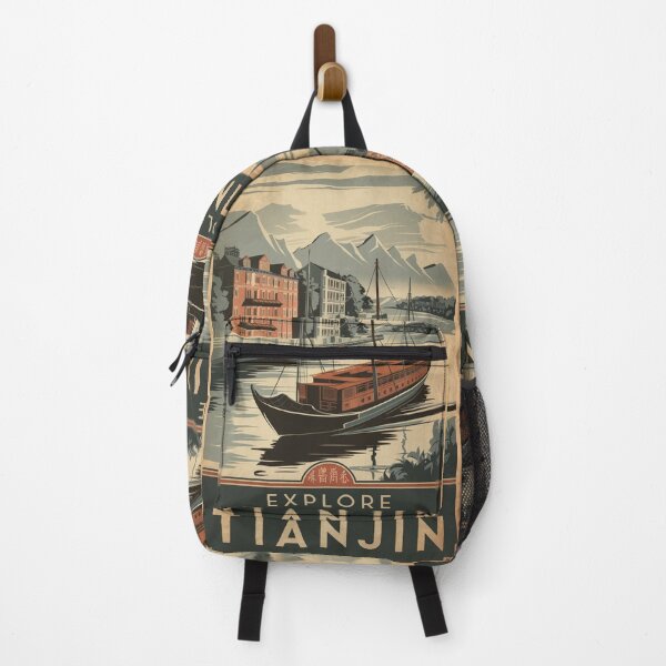 Item preview, Tianjin Vintage Travel Poster designed and sold by TravelerRat.