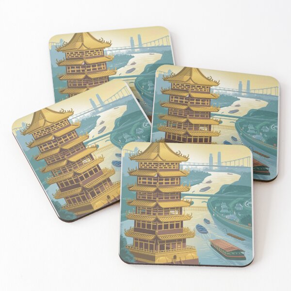 Item preview, Wuhan Vintage Travel Poster designed and sold by TravelerRat.
