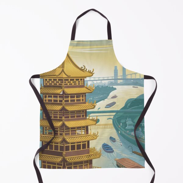 Item preview, Wuhan Vintage Travel Poster designed and sold by TravelerRat.