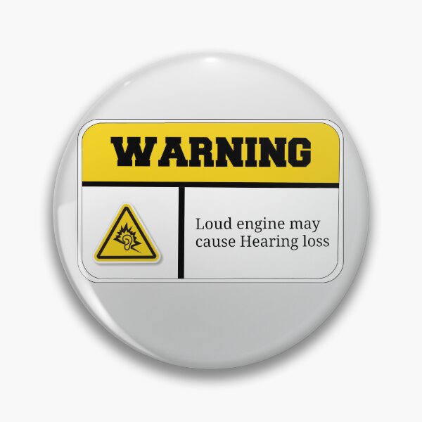 Item preview, funny warning loud engine may cause hearing loss designed and sold by tita74.