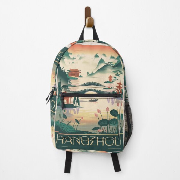 Item preview, Hangzhou Vintage Travel Poster designed and sold by TravelerRat.