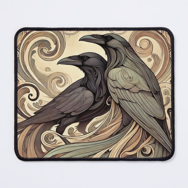 Item preview, Art Nouveau Ravens designed and sold by PlasticAuto.