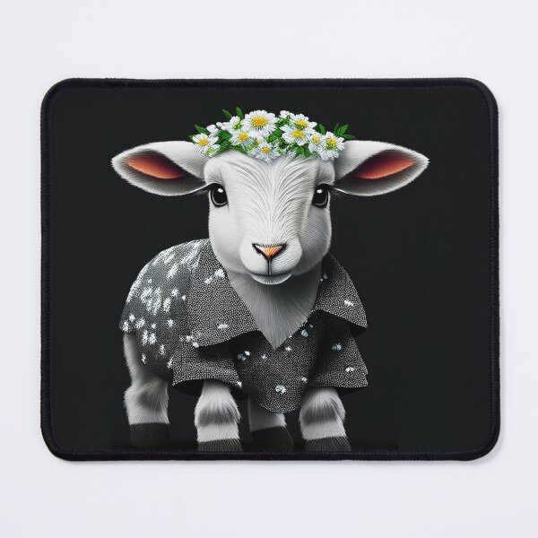 Item preview, Cute sheep with flower wool daisies | gift for girls women designed and sold by UREBUZZ.