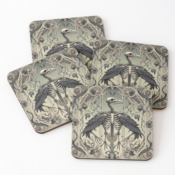 Item preview, Art Nouveau Ravens designed and sold by PlasticAuto.