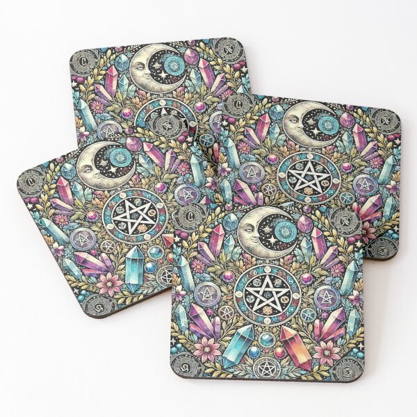 Item preview, Crystals, Moon, Stars, and Witchcraft designed and sold by DeesDeesigns.