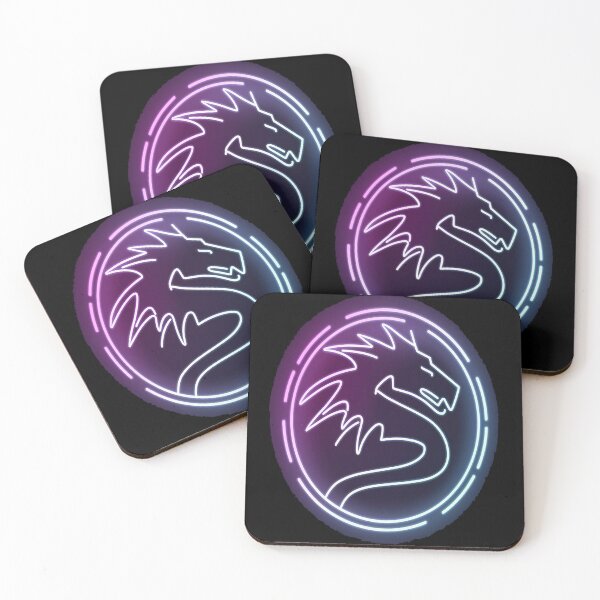 Item preview, Ender Dragon Silhouette with Neon Glow designed and sold by Thompika.