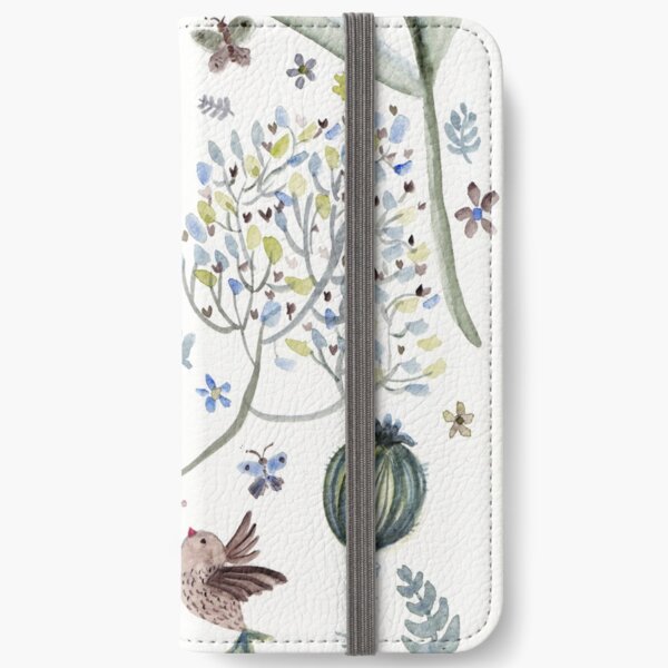 Happy birds the garden iPhone Wallet